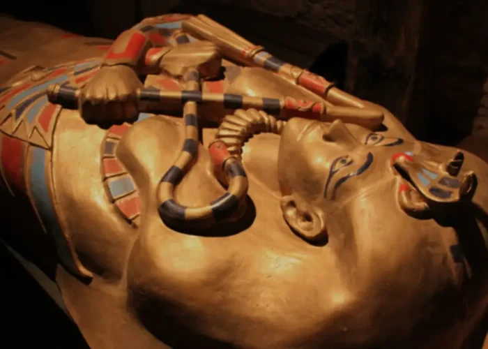 Sarcófago de un antiguo faraón