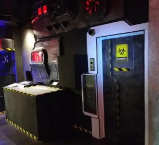 Habitación con riesgo de radioactividad