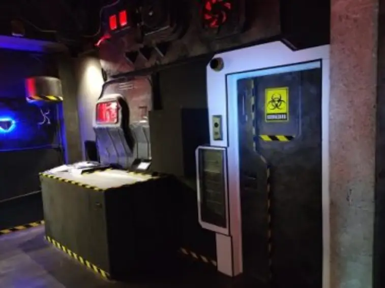 Habitación con riesgo de radioactividad