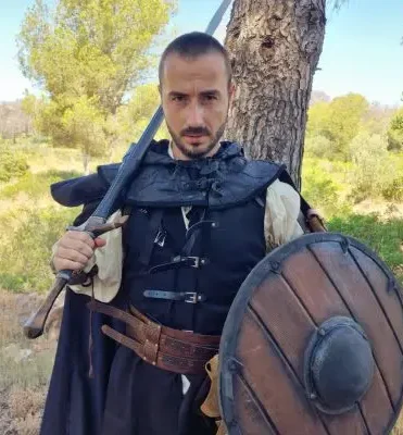 Gran guerrero posando